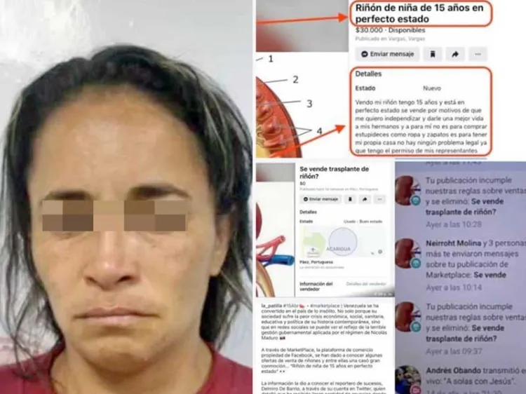 Detienen a mujer por venta de órganos