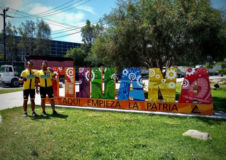 Completan ruta Trincheras-Tijuana en memoria de ciclista italiano