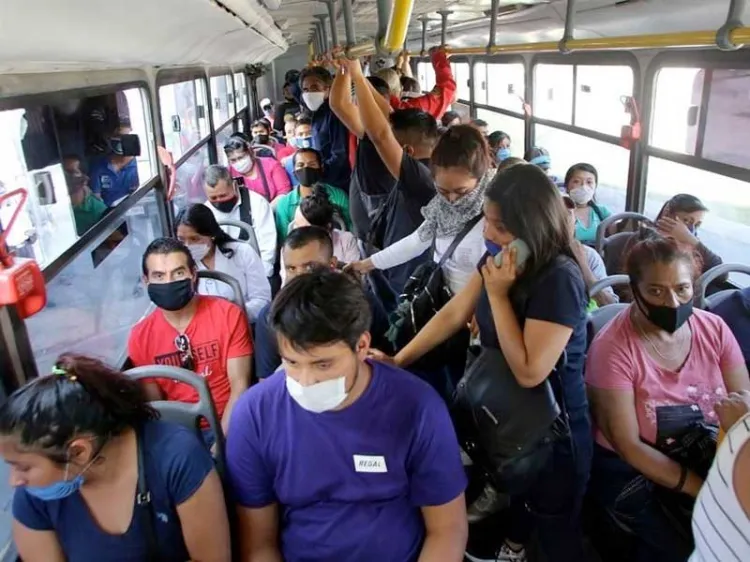 Incumplen con el encendido de aires en transporte