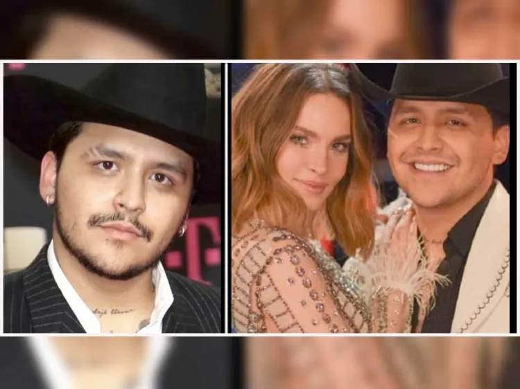 Confiesa Christian Nodal que aún habla con Belinda