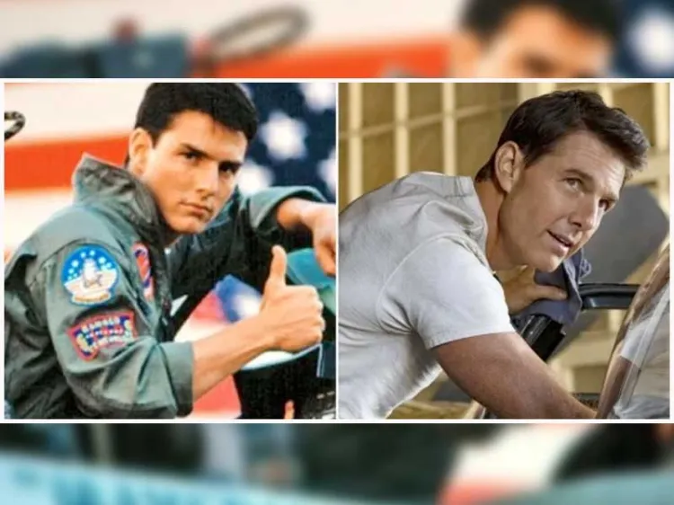 ¿Cómo se ve Tom Cruise 36 años después en la misma pose para "Top Gun"?