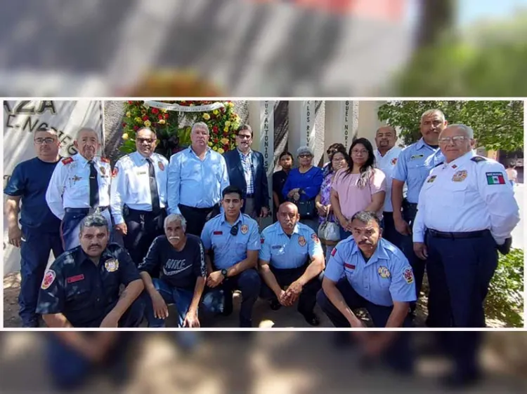 Rinden homenaje a bombero fallecido en acto heroico hace 48 años