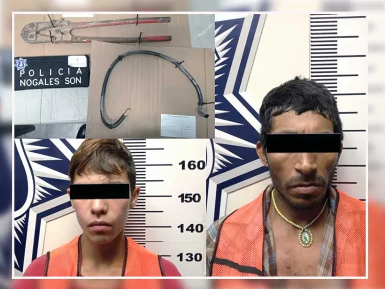 Detienen a presuntos ladrones de cableados