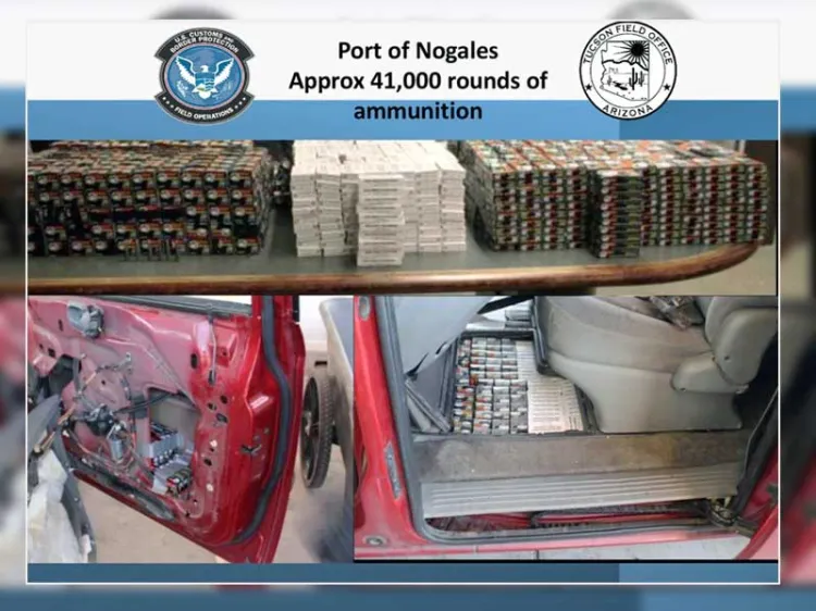 Decomisan cartuchos útiles antes de cruzar a México