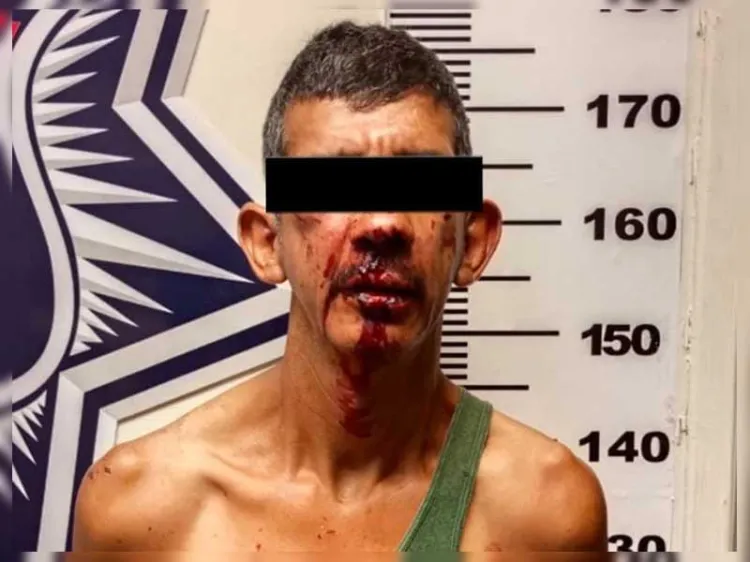 Agrede hombre a menor con hacha y piedras