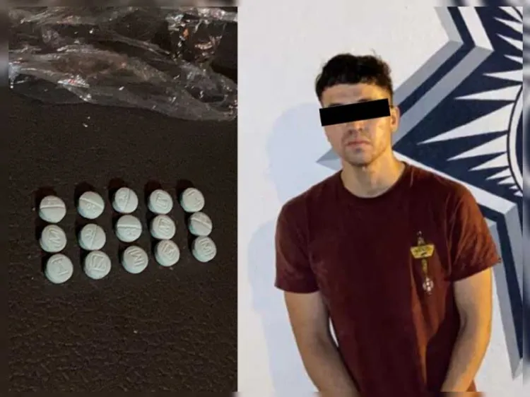 Aprehenden a sujeto con pastillas de fentanilo