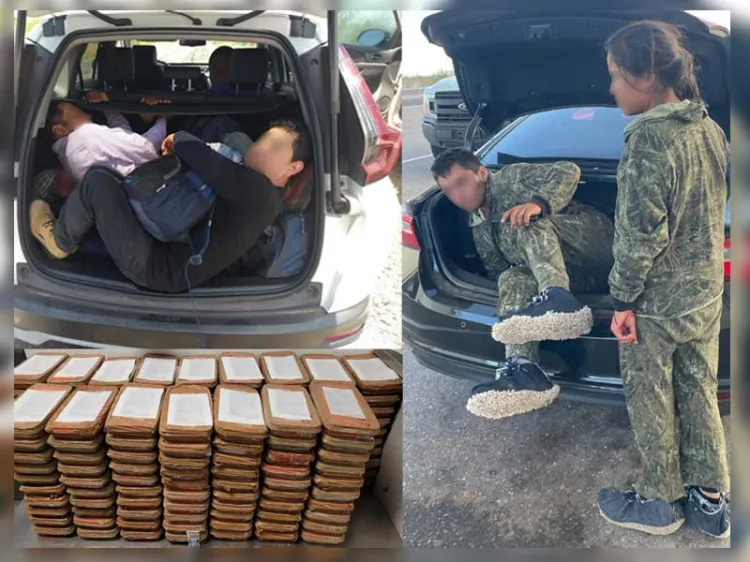 Siguen detenciones de migrantes y decomisos de droga