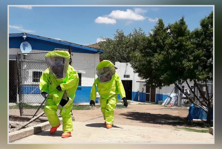 Atienden bomberos manejo de emergencias por gas cloro