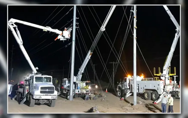 Derribaron tormentas más de 400 postes