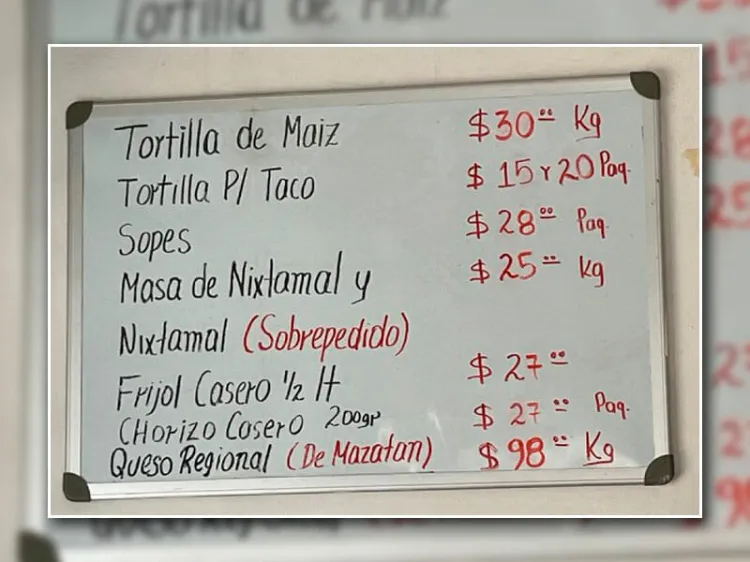 Tortilla alcanza los 30 pesos por kilo en Sonora