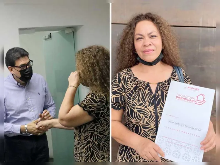 Reciben escrituras familia de la colonia Bella Vista