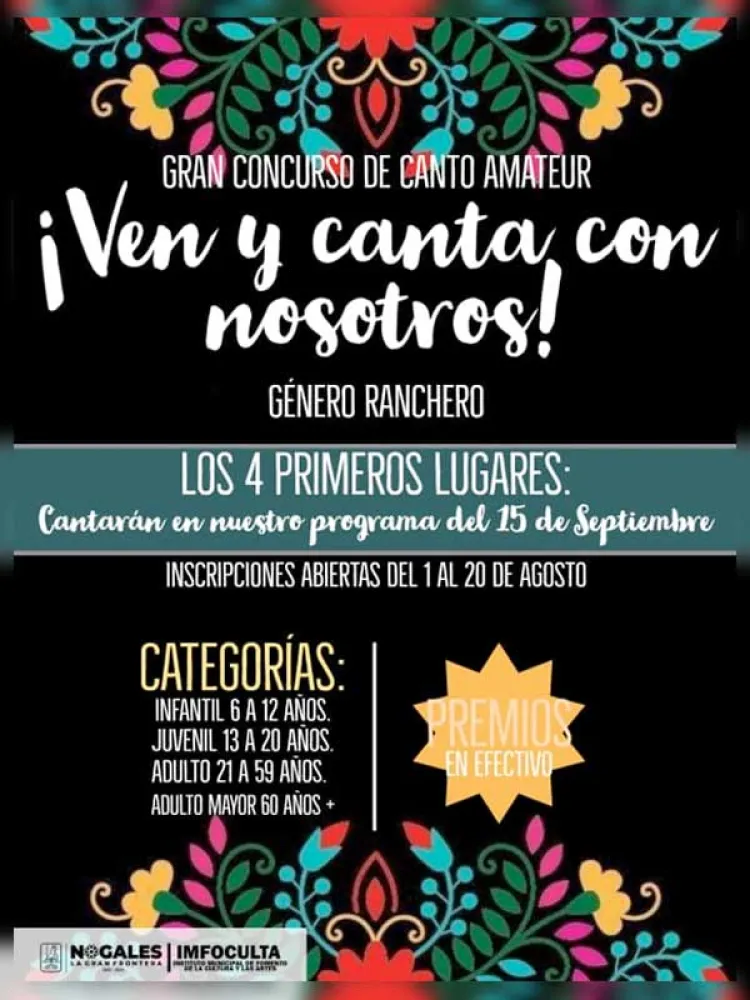 Lanza Imfoculta convocatoria para concurso de canto