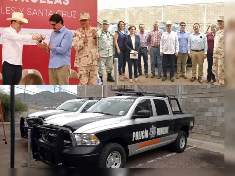 Entrega Gobernador tres patrullas a municipio de Nogales