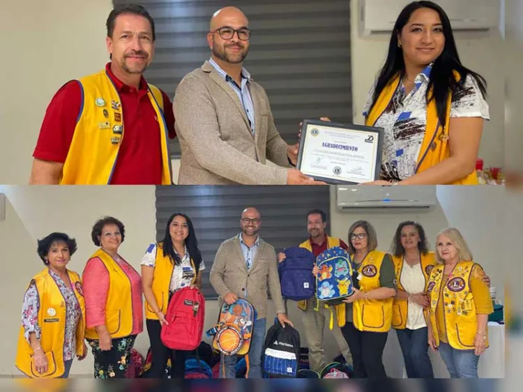 Se suma David Chavoya a colecta de útiles escolares