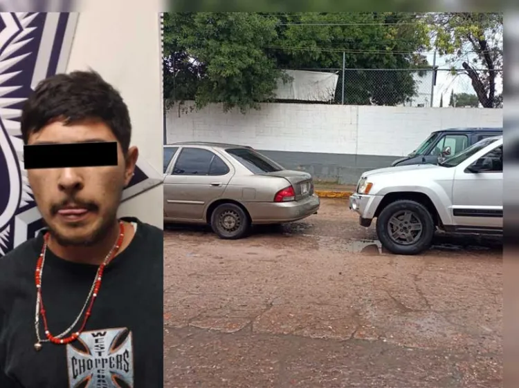 Detienen a agresivo conductor después de protagonizar un choque