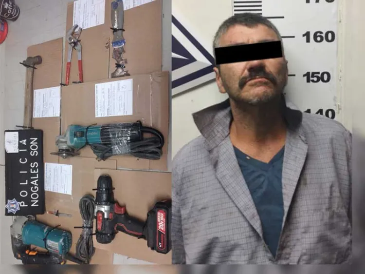 Lo sorprenden llevándose herramienta de un domicilio