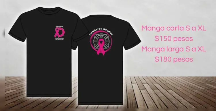 Venden camisas bomberos para apoyo contra el cáncer