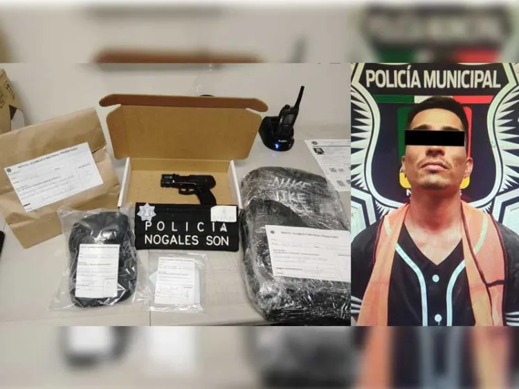 Atrapan policías a presunto asaltante en la Colosio