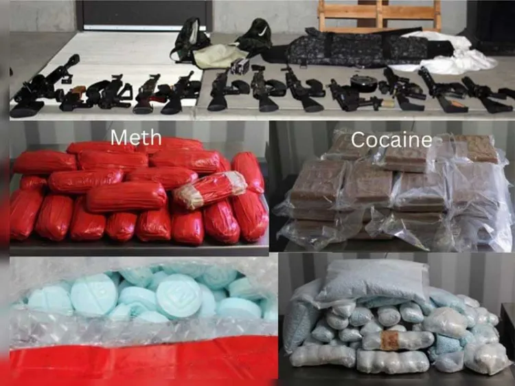 Aseguran armas largas y narcóticos en Arizona