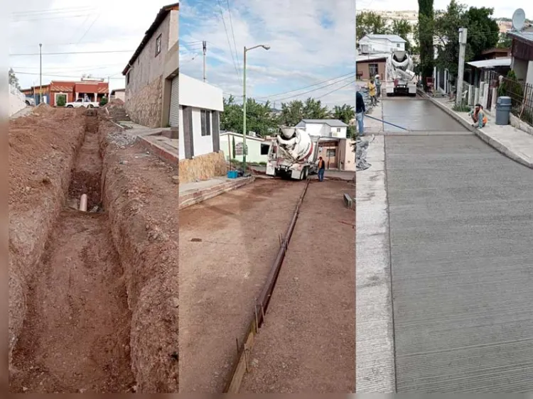 Concluyen pavimentación de la calle Alondras en Villa Sonora