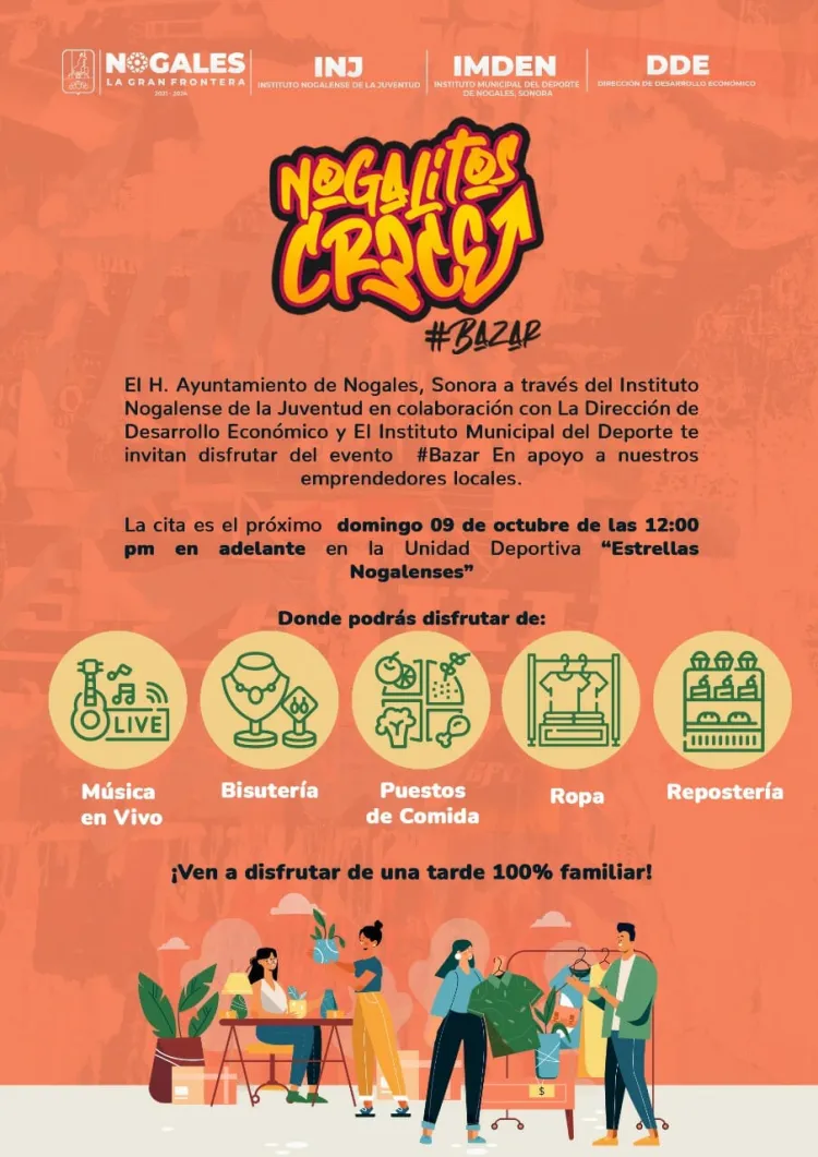 Invitan al bazar ‘Nogalitos Crece’