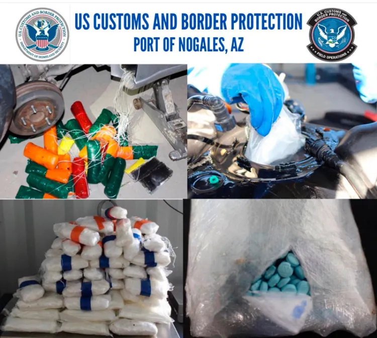 Incautan droga en garitas fronterizas