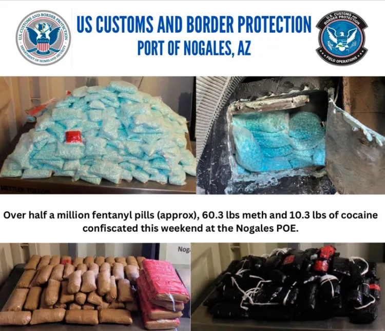 Decomisan cargas de fentanilo