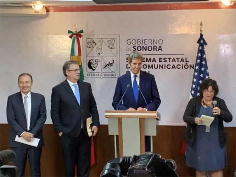 John Kerry y AMLO se reúnen en Hermosillo