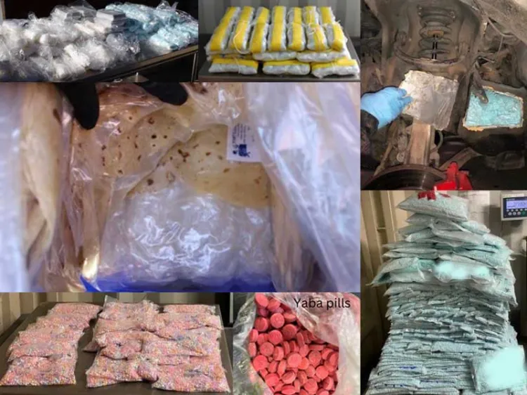 Encuentran droga en paquetes de tortillas de harina