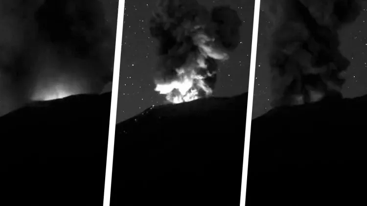 Volcán Popocatépetl en amarillo fase 2 por explosión