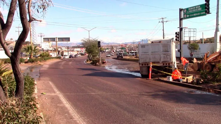 Cerrarán salida de Nogales por trabajos de reparación de semáforos