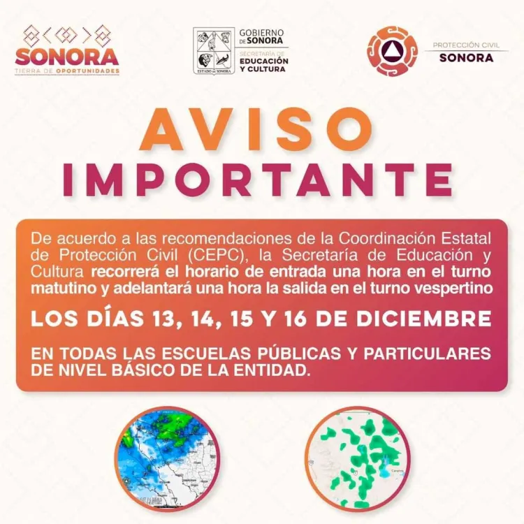 Entrarán estudiantes una hora más tarde por bajas temperaturas