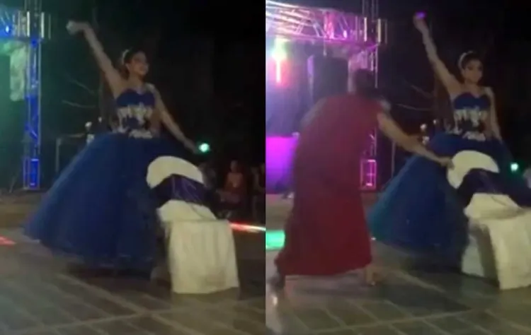 Arruina invitada baile de quinceañera en plena fiesta
