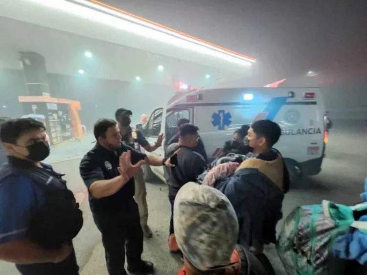 Desalojan a 3 mil migrantes por denso humo de incendio en Reynosa