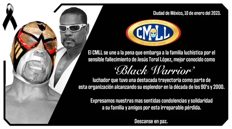 Pierde la vida Black Warrior, destacado luchador del CMLL
