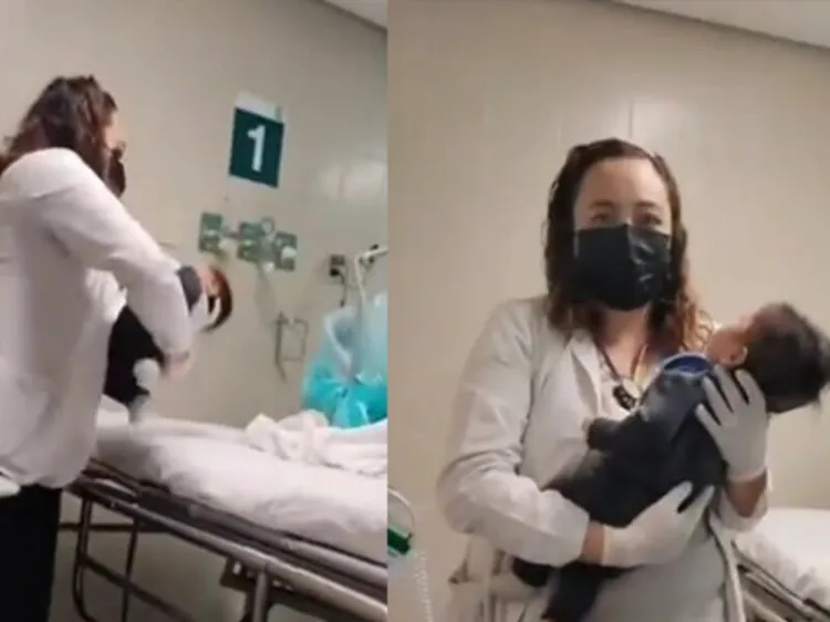 Practicante de enfermería aplica por error vitaminas en los ojos de una bebé