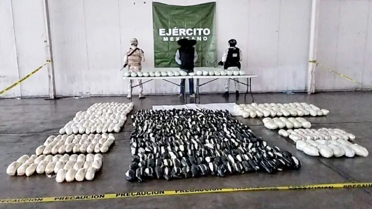 Aseguran más de 600 kilos de drogas en Querobabi