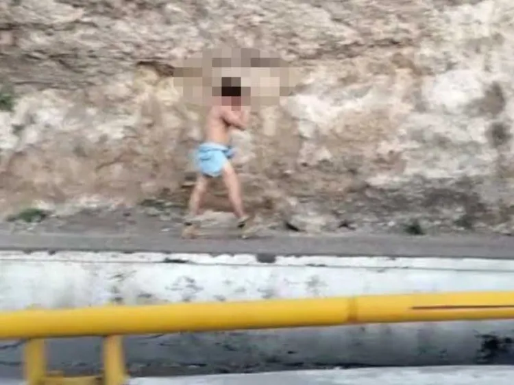 Reportan a personas desnudas y lesionadas