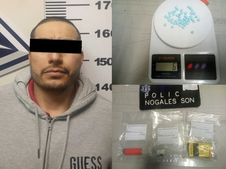 Sorprenden a persona drogándose en la vía pública