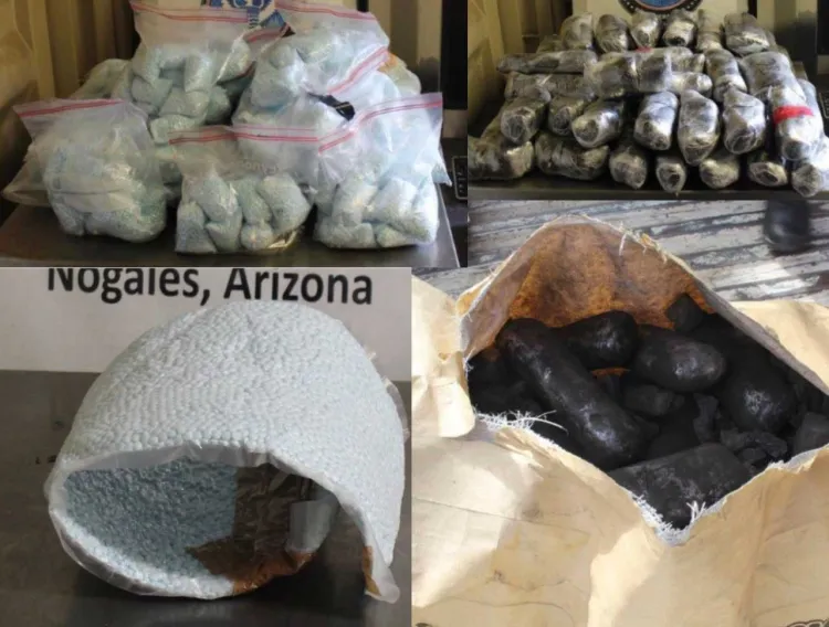 Decomisan más de 800 mil pastillas de fentanilo en AZ