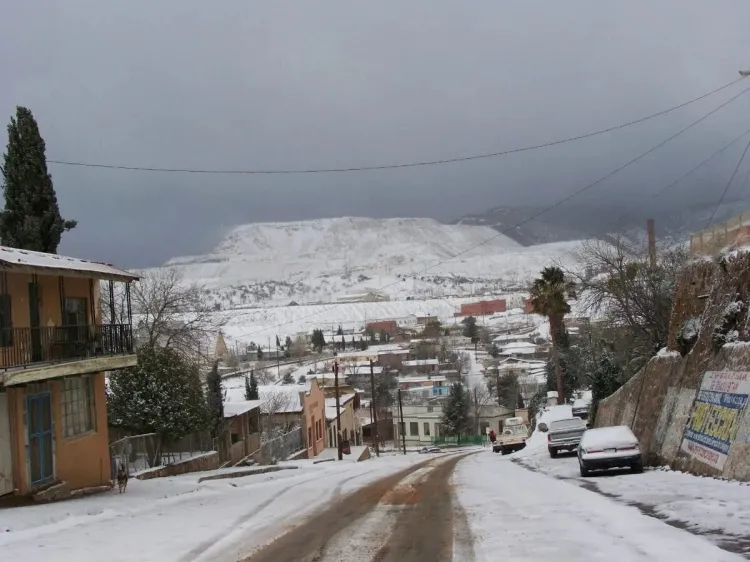 Piden suspender clases en Cananea por nevadas