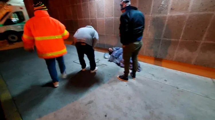 Buscan cuidar a personas en situación de calle de bajas temperaturas
