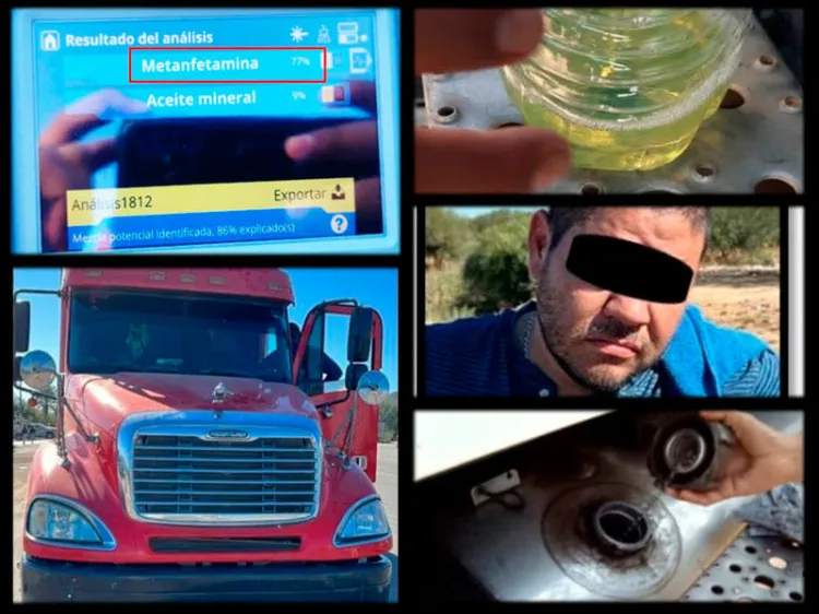 Incautan 350 litros de posible metanfetamina en