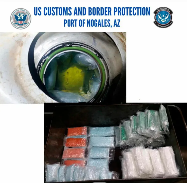 Impiden ingreso de drogas a Arizona