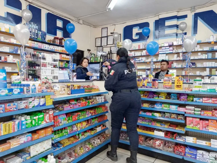 Realizan campaña contra robos a comercios locales