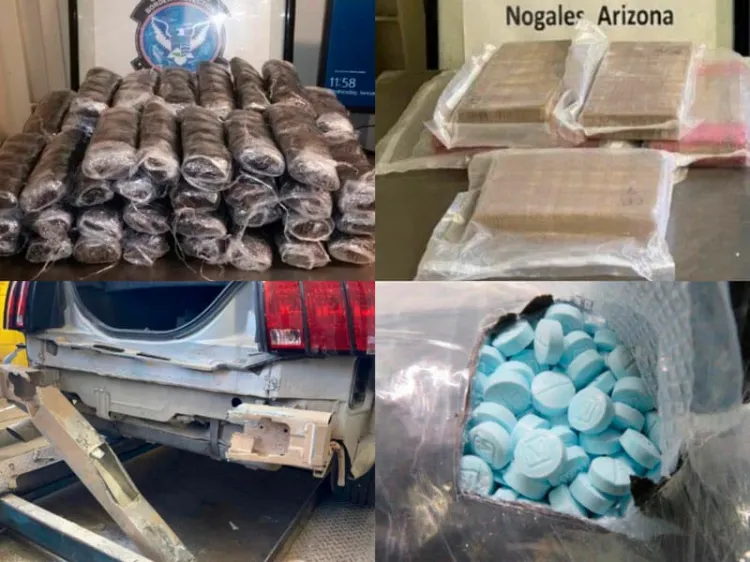 Incautan tres cargamentos de narcóticos al ingresar a Nogales, Arizona
