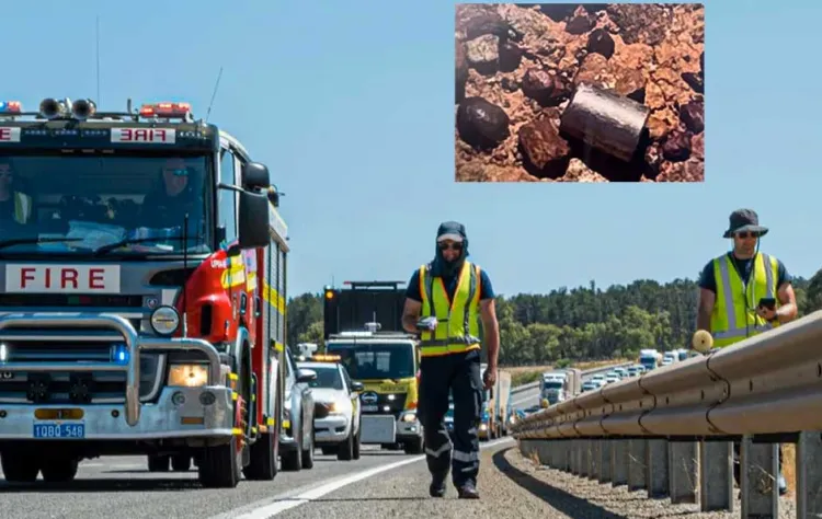Aparece en una carretera cápsula radiactiva desaparecida en Australia