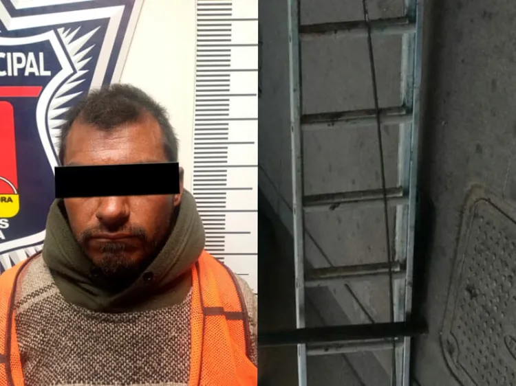 Sorprenden a ladrón en plaza Miguel Hidalgo