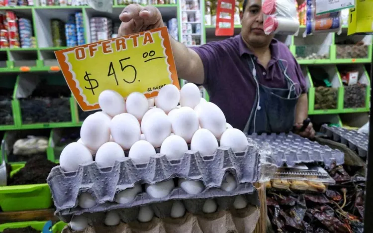 Precio del huevo está por las nubes en la CDMX, hasta en 55 pesos el kilo