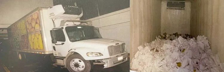 Detienen a trailer con pastillas de fentanilo en Querobabi